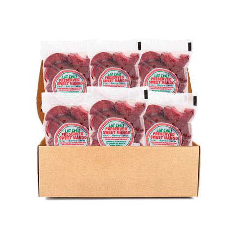 Lat Chiu Preserved Red Mango Spicy, 6 Pack Bundle
